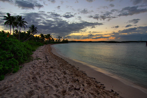 sunset beach water elbow bahamas cay tahitit