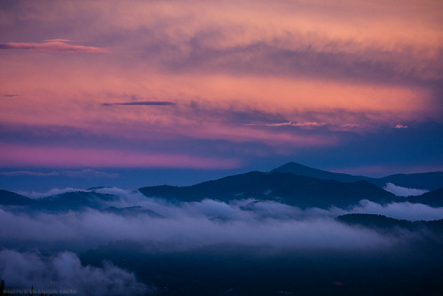 sunset mountains clouds northcarolina smokies smokymountains appalachianmountains