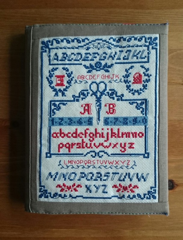 cross stitch book cover