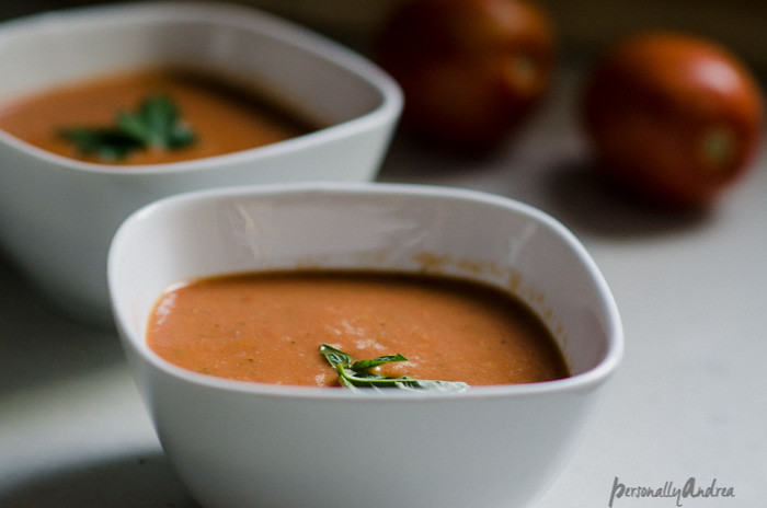 Roasted Tomato Soup | cooking without a recipe | personallyandrea.com