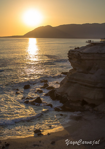 antofagasta chile laportada portada atardecer sunset mar sea paisaje turismo visitar sol cerro desierto