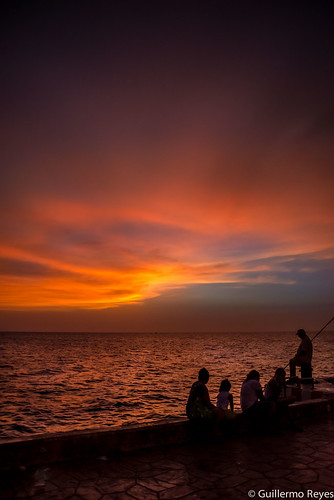 sunset sea landscape mexico nikon paisaje ocaso progreso d610 caribiean flickrunitedaward
