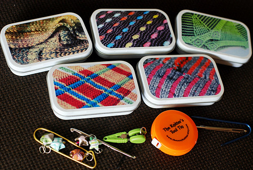 Knitter's Tool Tins with leethal photos!