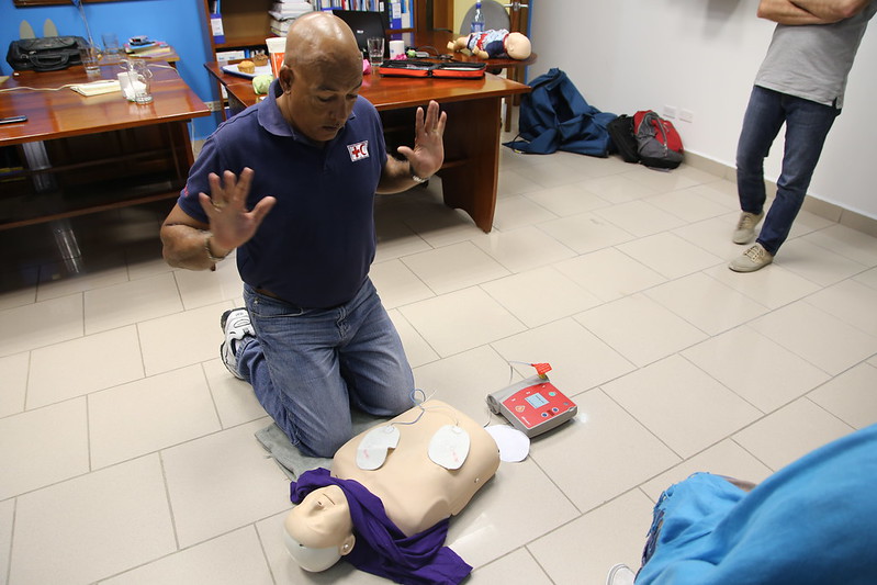 First Aid and CPR training at UNICEF Belize
