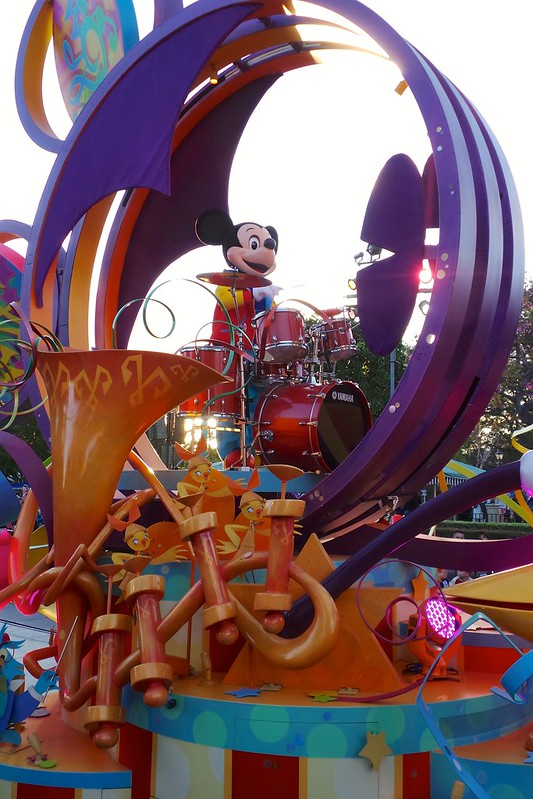 Mickey Mouse in Disneyland parade