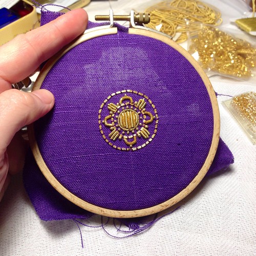 Gold Embroidery Mandala