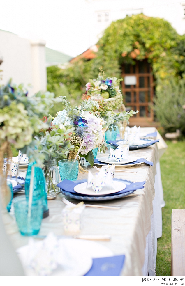 Geometric Garden Wedding tablescape