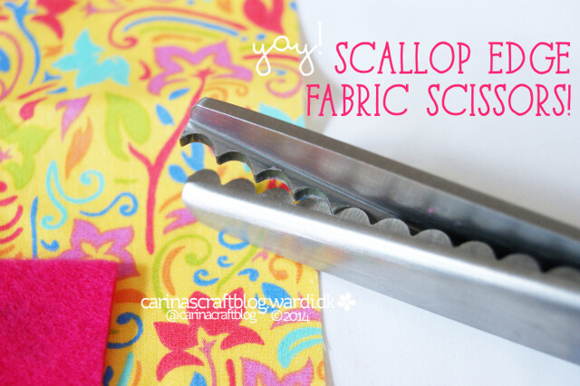 Scallop edge scissors for fabric!