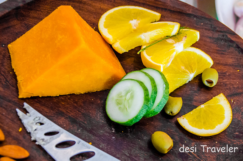 Cheese Fruits platter Breakfast Ibis Airport Hotel Delhi Aerocity