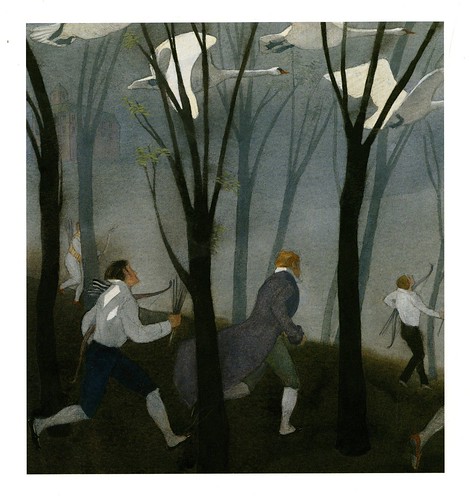 “Swan Lake” by Pyotr I. Tchaikovsky; illustrations by Lisbeth Zwerger.