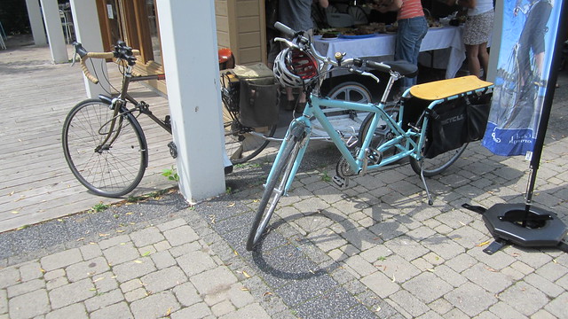 Xtracycle Free Radical longtail at the Silver Bean for the closing of the 2014 Shifting Gears Workplace Challenge