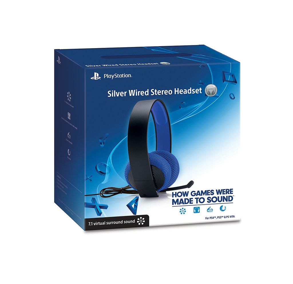 SONY anuncia Silver Wired Stereo Headset para PS4, PS3 e PSVita 14964727367_6177a3bbbb_b
