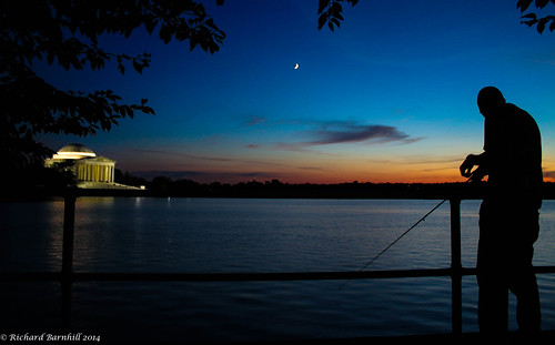 city sunset summer sky orange sun moon clouds dc washington twilight fishing memorial dcist