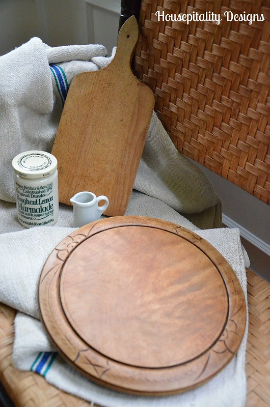 Vintage Bread Board-Marmalade Jar-Creamer