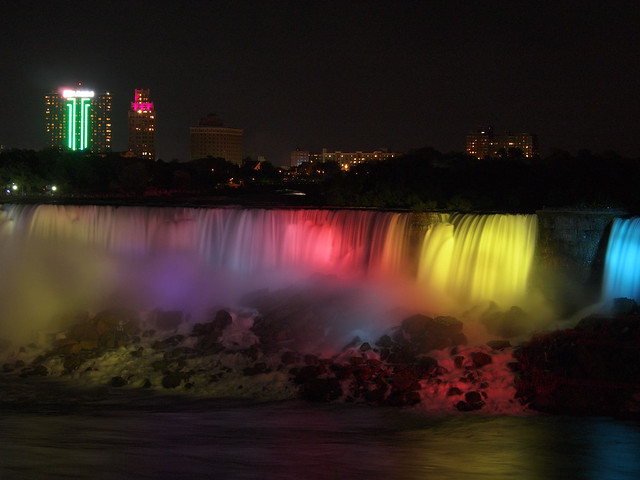 American Falls Illuminated