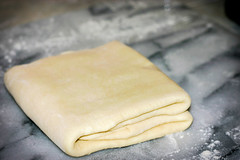 Puff pastry double turn