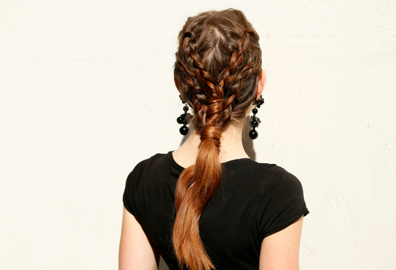 two tiered braid, game of thrones braid, two tiered braid game of thrones, haartutorial, hair tutorial, braid tutorial, beautyblog, fashion is a party, invlechten, french braid