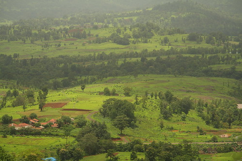 india green landscape aerial maharashtra thane ind