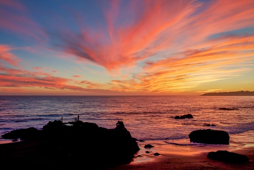ocean california sunset seascape landscape coast pacific shore sansimeon