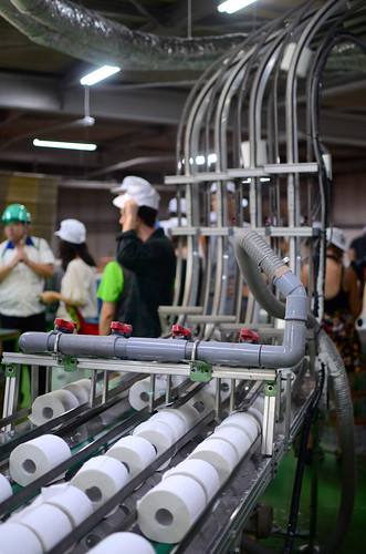 Exploring Marutomi toilet paper factory