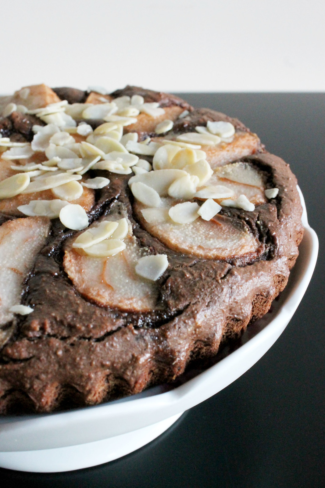Pear and Almond Chocolate Torte