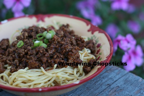Zha Jiang Mian (Chinese Fried Sauce Noodles ie. Chinese Spaghetti) 10