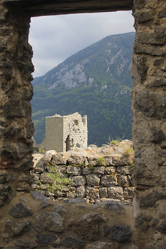 castle ruin chateau cathar puilaurens