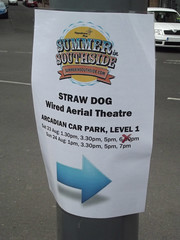 Bromsgrove Street - Southside - sign - Summer in Southside - Straw Dog - Wired Aerial Theatre