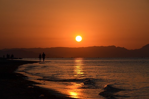 sunset sea beach spain alicante puestadesol denia