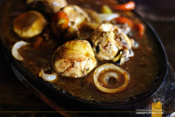 Sizzling Balut at Ate V’s Bistro Grill & Eatery in Alaminos City