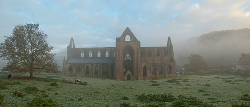 morning england church abbey fog wales sunrise frost unitedkingdom ngc ruin gloucestershire valley tintern wye aonb monmouthshire