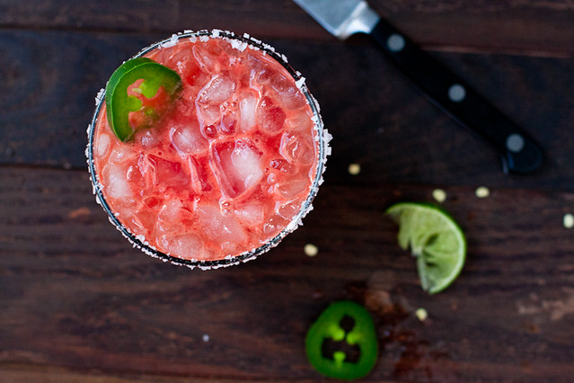 Spicy Jalapeño and Watermelon Margarita Recipe