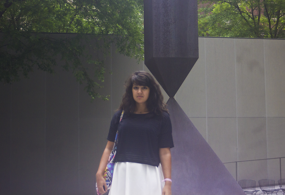 MoMA statue garden outside New York Museum of Modern Art Laila tapeparade blog