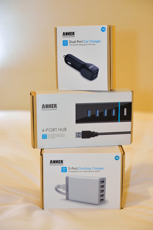 【ANKER 三劍客】車充、USB 3.0 Hub、5-Port USB 充電器