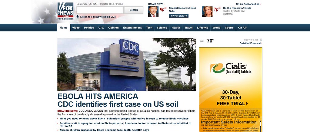 Fox News' Ebola Headline