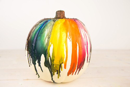 Melted Crayon Pumpkin