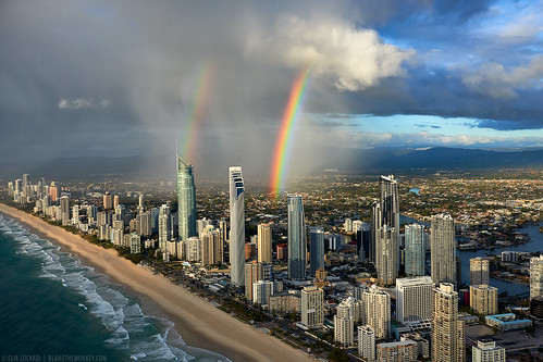 Double Rainbow over Surfers Paradise