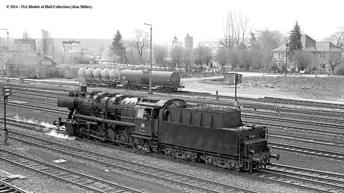 train germany deutschland bavaria eisenbahn railway zug db steam freight dampflok 2100 deutschebundesbahn br50 neuenmarktwirsberg class050 0505990