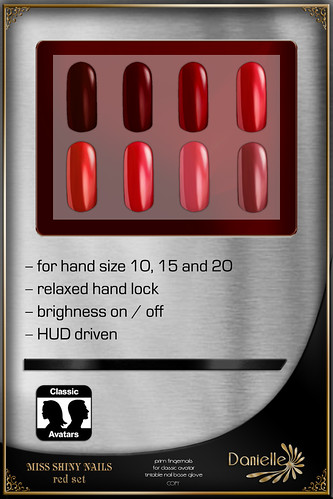 DANIELLE Miss Shiny Nails Red Set Classic