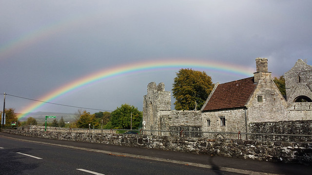 Rainbow over Boyle Abbey