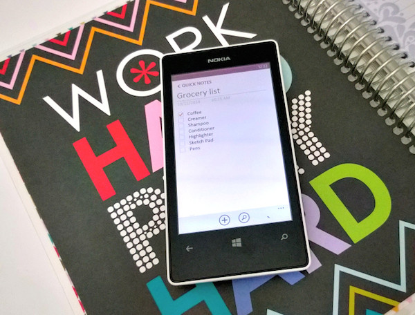 Nokia Lumia 521 One Note #Phones4School