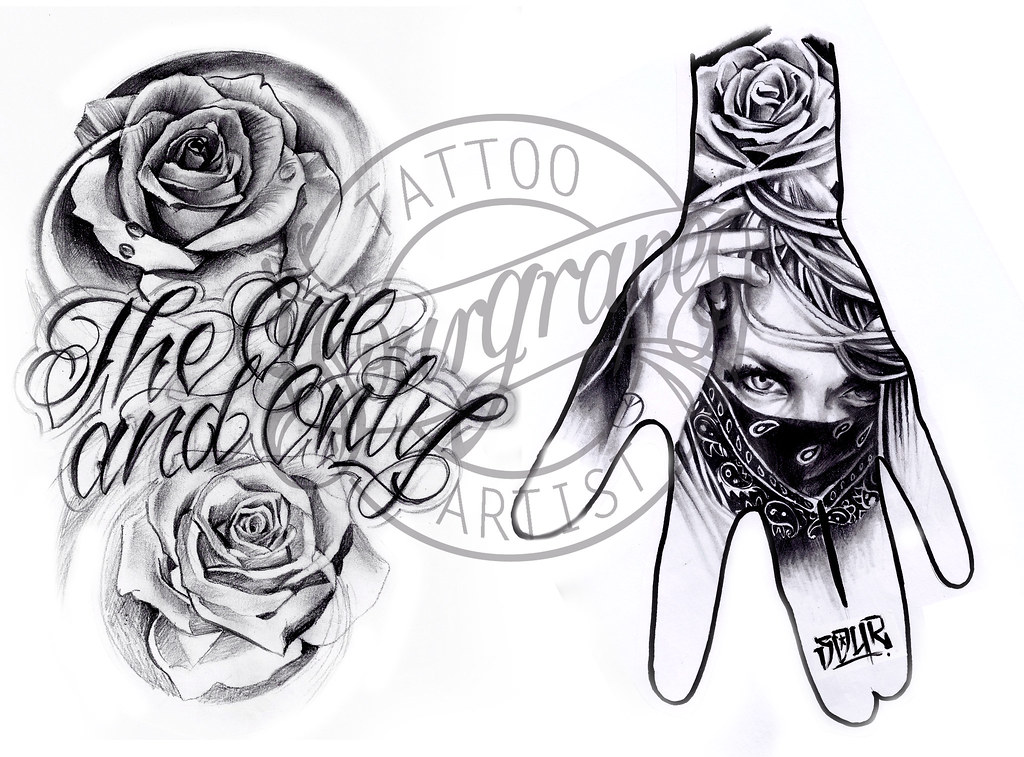 Flash18 - Chicano Hand Tattoo Design 4 | All Artwork is avai… | Flickr