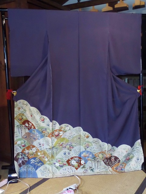Hand Stencilled Silk Kimono