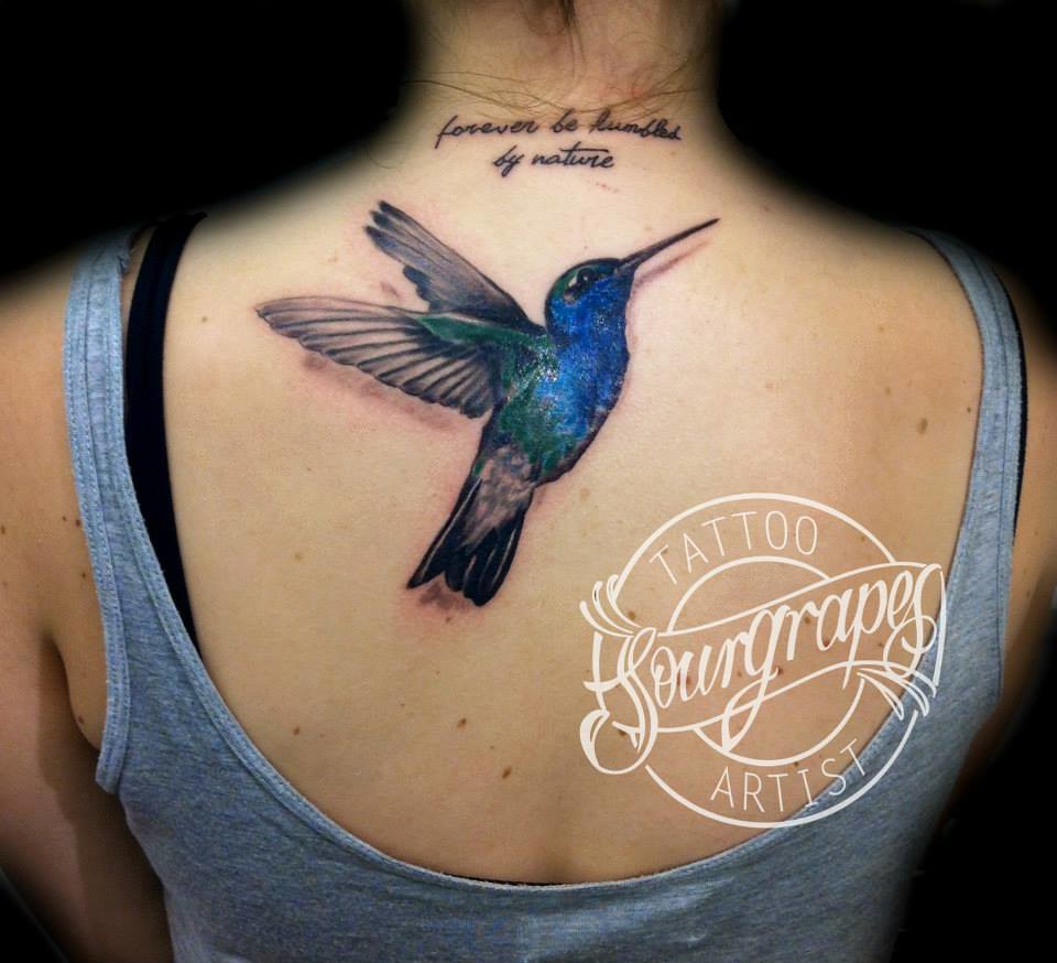 Realistic Hummingbird Tattoo  Flickr - Photo Sharing!