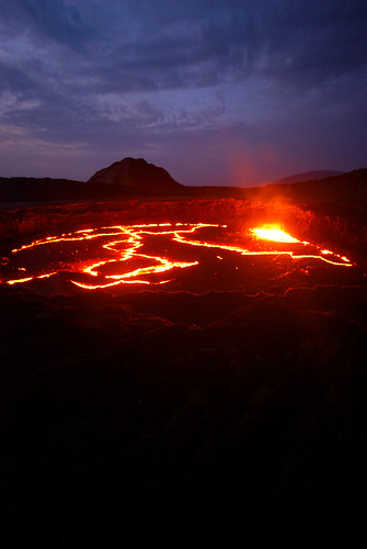 lake hot sunrise fire volcano lava flames flame heat ethiopia magma ertaale afarregion danakilldepression