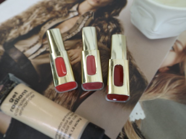 LOreal liquid lipsticks and Get Radiant liquid highlighter
