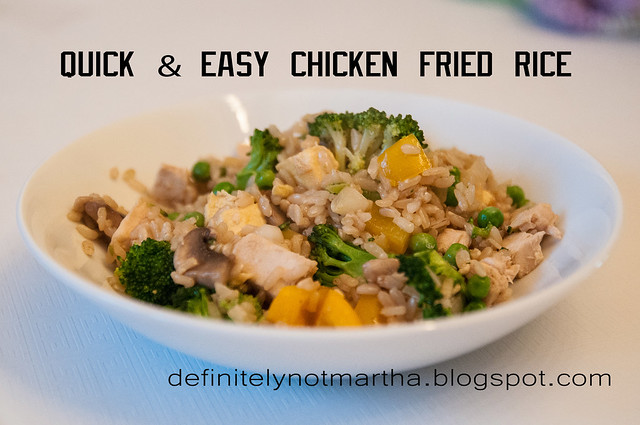 quick and easy chicken fried rice
