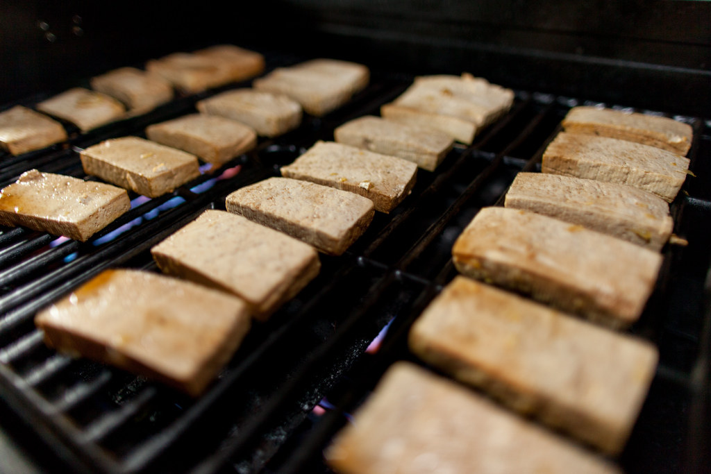Grilling the Tofu