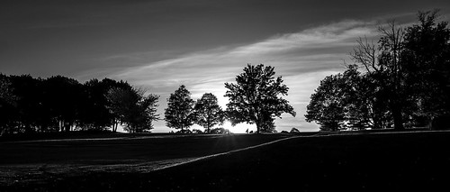 trees light sunset shadow sky blackandwhite bw silhouette canon golf iso100 gray 7d grayscale f11 1740 golfer 1740l canon1740l 17mm canon1740 1200seconds canon7d