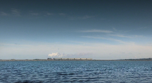 railroad blue sky train no © railway steam estuary merlin enterprise 85 gnr causeway malahide 2c